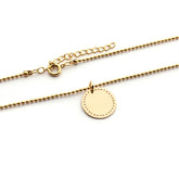 JARA - collar personalizable medalla dorada 15mm